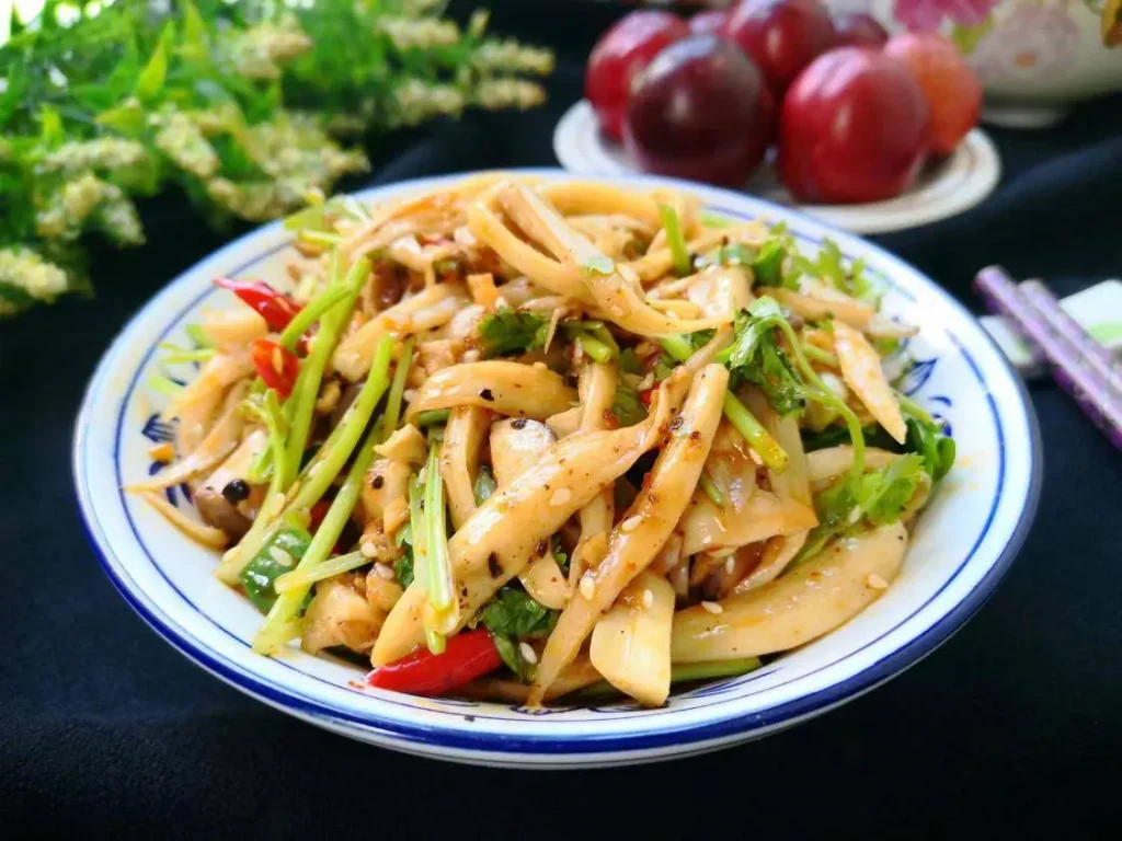 salad nấm đùi gà