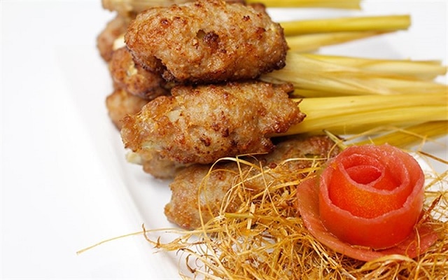 chạo chay cuốn sả